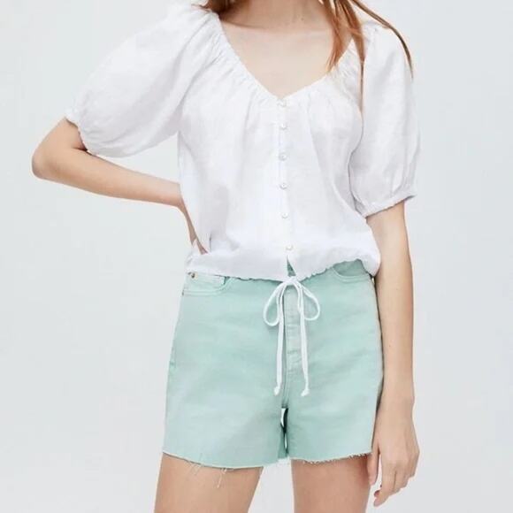 Urban Outfitters BDG A-Line Short Turquoise - Picture 1 of 11